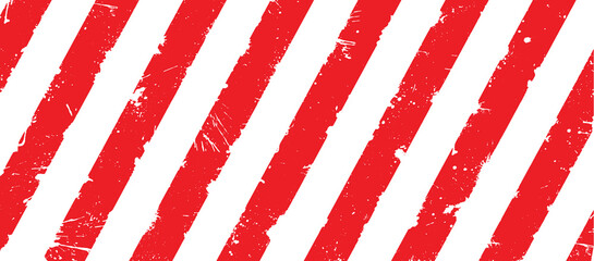 warning sign with red stripes on white	