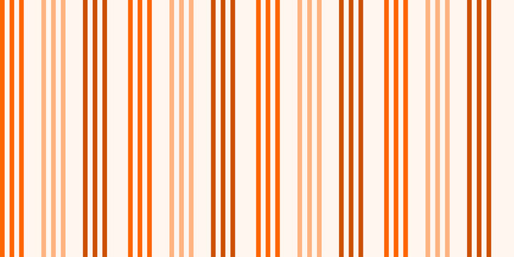 Vector pattern vertical stripe design. Orange tone color. Paper, cloth, fabric, cloth, dress, napkin, cover, bed printing, gift, present or wrap. Halloween, spring, fall, harvest concept, background.