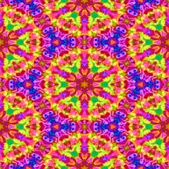 Pattern mosaic kaleidoscopic seamless generated texture, ornament, fragile, fractal, material, abstract render background