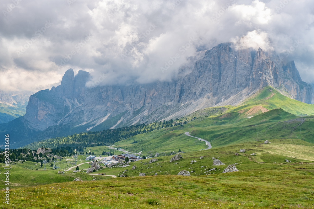 Canvas Prints Mountain meadows views in the Italian Dolomites