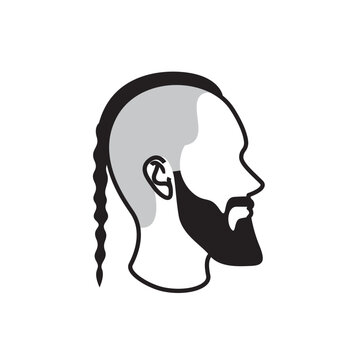 recommend clip art: different hairstyles. Male portrait or young man various hairstyle. vector.