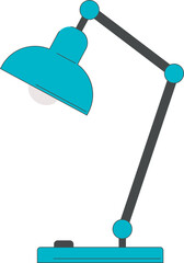 Desk lamp. A piece of interior.