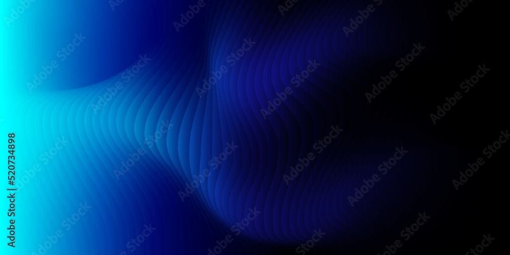 Aufkleber abstract dark blue gradient light background with wave texture smooth curve sheets overlay for moder