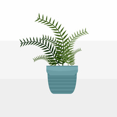 Obraz premium Plant pot design vector template