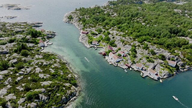 Idyllic south coastline of Norway