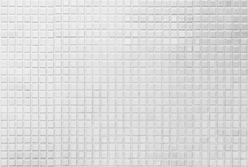 White ceramic wall and floor tiles mosaic background in bathroom and kitchen.	