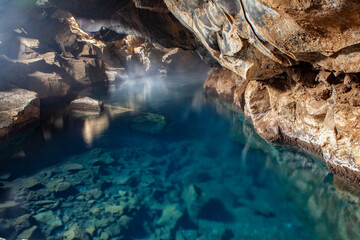water in the cave