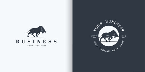 Bull logo butting with classic and unique design