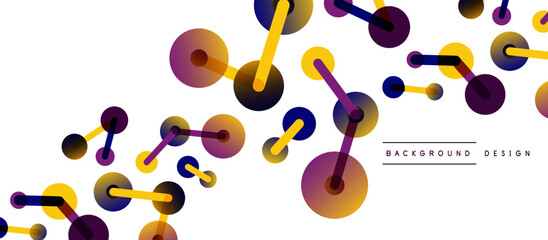 Network concept abstract background. Dots connection. Big data idea. Business template for wallpaper, banner, background or landing