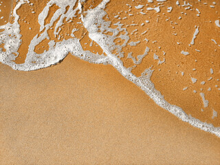Sea foam on a shore