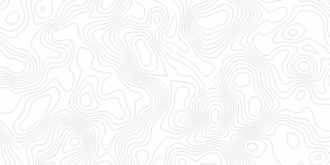 Topographic map lines, contour background, Vector contour topographic map background. Topography and geography map grid abstract backdrop, Luxury black abstract line art.