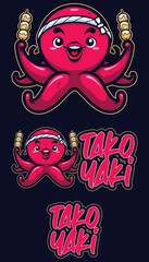 Takoyaki Food Mascot