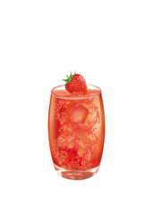 fraise  ,  jus, glaçon, fraîcheur, juteuse, sain,  cocktail, sucré, régime, végétarien, organique, boisson, frais, été, fruit