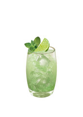 mojito, jus, glaçon, fraîcheur, juteuse, sain, citron, menthe, cocktail, sucré, régime, végétarien, organique, boisson, frais, été, fruit