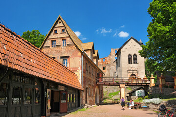Fototapeta na wymiar Grodno Castle . Zagorze Slaskie, Lower Silesian Voivodeship, Poland.