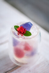 Cup of lemonade. Plant based vegan cuisine