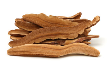 Superfood Reishi (Ganoderma Lucidum) isolated on white background