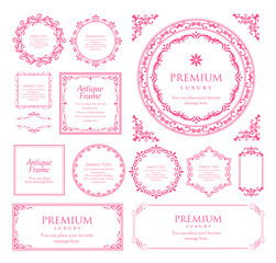 ハロウィンのフレーム素材セット。