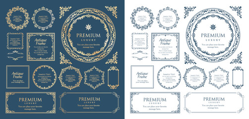 ハロウィンのフレーム素材セット。