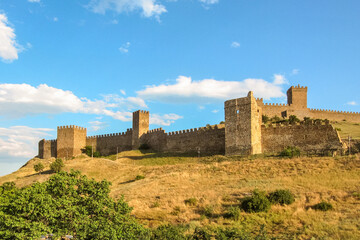 Fototapeta na wymiar Genoese fortress in Sudak in Crimea