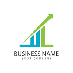 Business Finance professional logo template vector