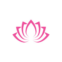 Beauty Vector lotus flowers design logo Template icon