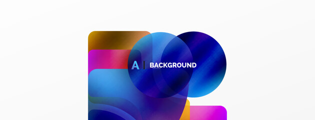 Transparent effects geometric abstract background. Minimalist wallpaper, banner, background or landing