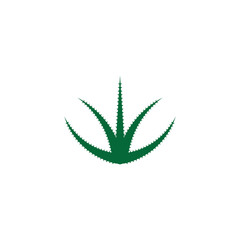 Aloe vera logo vector ilustration template