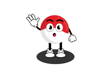 Illustration vector graphic cartoon character of cute mascot Indonesia with pose. Suitable for children book illustration and element design flyer,poster,promotion