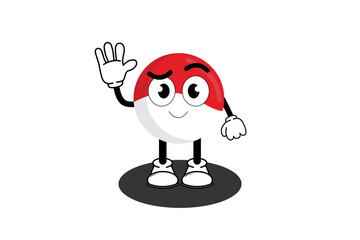 Illustration vector graphic cartoon character of cute mascot Indonesia with pose. Suitable for children book illustration and element design flyer,poster,promotion