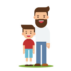 Father with son on fathers day