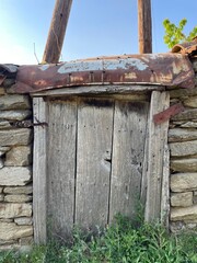 old wooden door