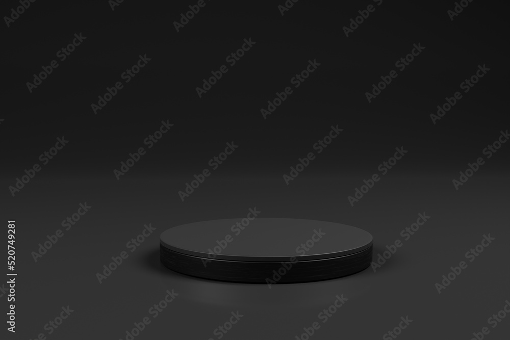 Poster simple product showcase with podium on 3d rendering