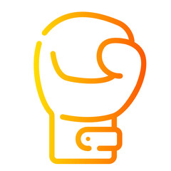 Boxing glove gradient icon