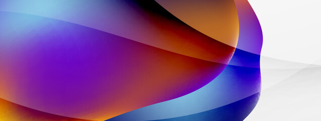 Abstract background. Fluid gradient color wave template for wallpaper, banner, background or landing