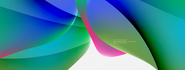 Abstract background. Fluid gradient color wave template for wallpaper, banner, background or landing