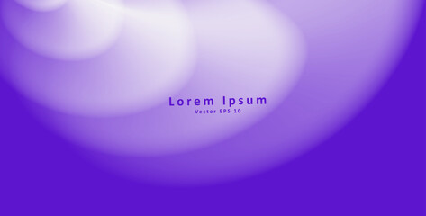 Abstract background with soft white cloud like shapes on violet backdrop. Vector illustration