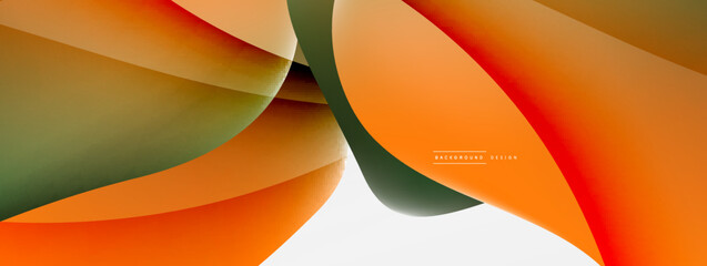 Naklejka premium Abstract background. Fluid gradient color wave template for wallpaper, banner, background or landing