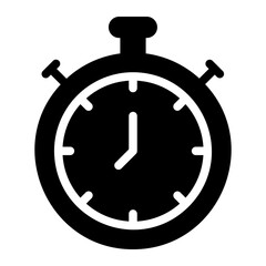 stopwatch glyph icon