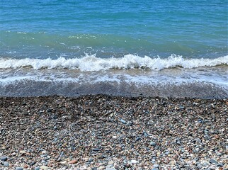 waves on the beach