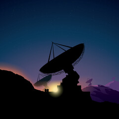 big space telescopes pointed to deep space
