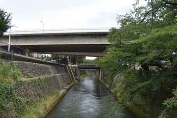 日本の前橋市　前橋公園の風景