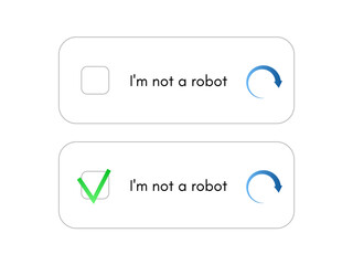 Template for entering captcha I'm not a robot