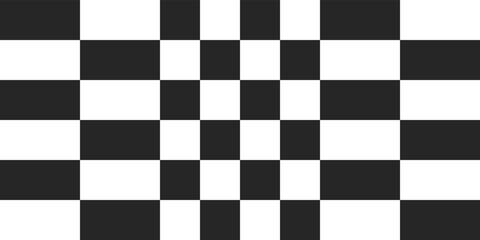 Fototapeta premium Decor design of checkered alternating cells. Checkerboard print design seamless and tiled.