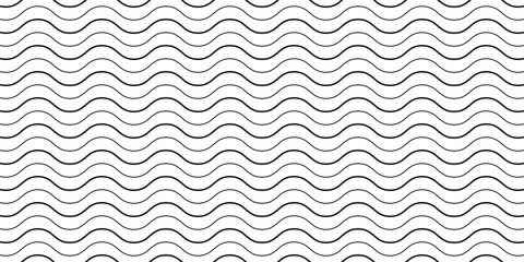 Waves with white background. Vector interior pattern for print. Seamless simple full striped pattern.