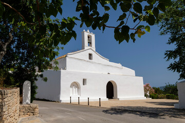 iglesia de Sant llorenç de balàfia, siglo XVIII, Sant llorenç, Ibiza, balearic islands, Spain