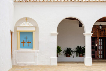 iglesia de San Miguel,  Puig de Missa,siglo XIV, Sant Miquel de Balansat, municipio ibicenco de San Juan de Labritja,Ibiza, balearic islands, Spain