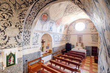 fresco paintings, church of San Miguel, Puig de Missa, XIV century, Sant Miquel de Balansat, Ibiza,...
