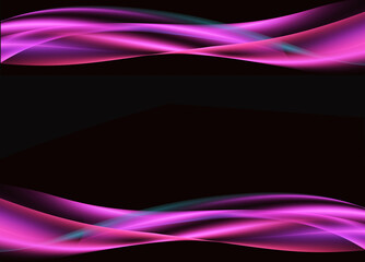 Abstract Pink Flowing Lines Frame 