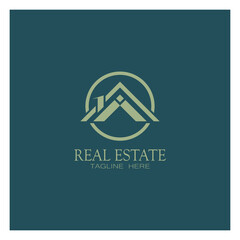Real Estate Business Logo icon illustration Template, Building, Property Development, and Construction Logo Vector